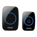 Black Wireless Remote Doorbell