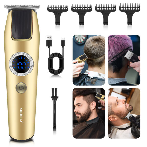 Professional Carved Haircut Clippers for Men – Precision Cordless Hair Trimmer for Home Use - Image 7