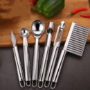 Premium 9-Piece Stainless Steel Kitchen Utensil Set with Ergonomic Handles – Durable & Rust-Resistant Cooking Tools