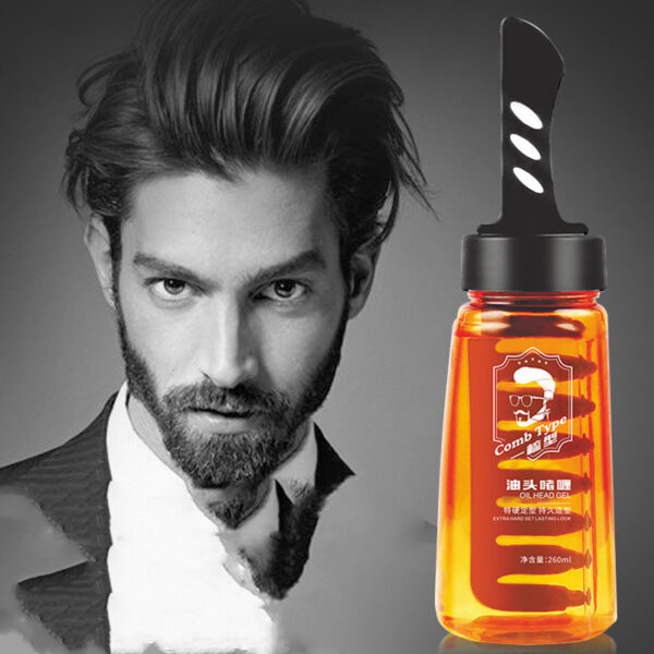 2-in-1 Hair Styling Gel with Built-in Comb - Image 2