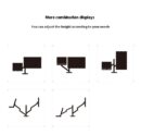 Monitor + Laptop Stand Desktop Adjustable