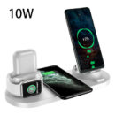 6-in-1 Fast Wireless Charging Dock Station for iPhone, Apple Watch & AirPods – Qi-Certified