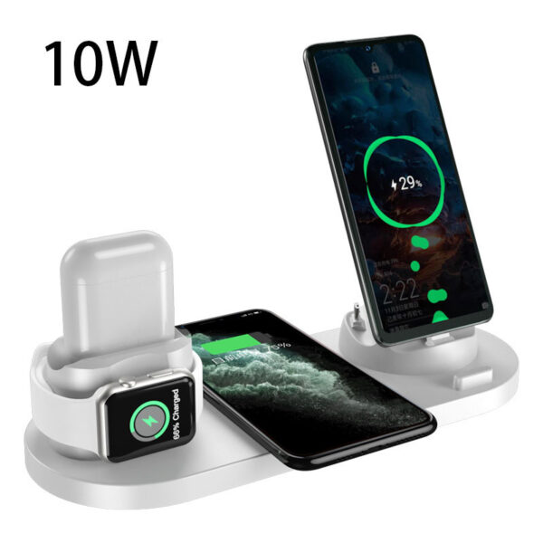 6-in-1 Fast Wireless Charging Dock Station for iPhone, Apple Watch & AirPods – Qi-Certified - Image 6