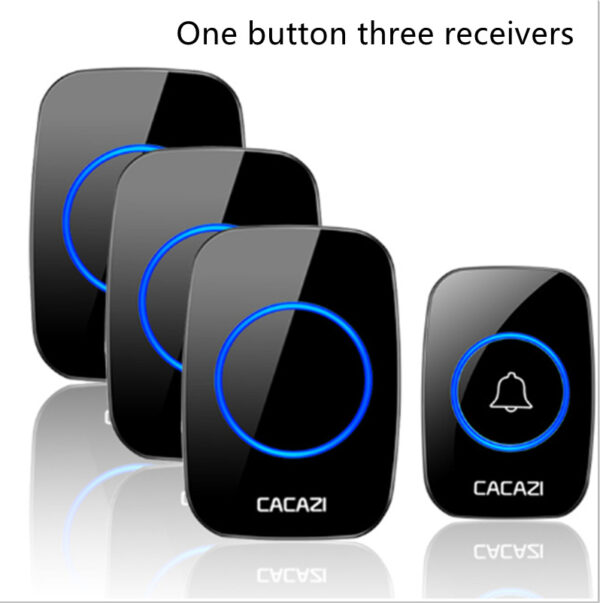 Black Wireless Remote Doorbell - Image 6
