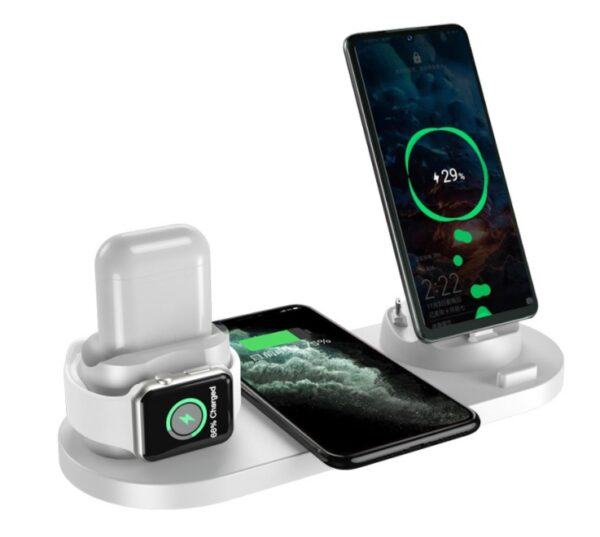 6-in-1 Fast Wireless Charging Dock Station for iPhone, Apple Watch & AirPods – Qi-Certified - Image 10