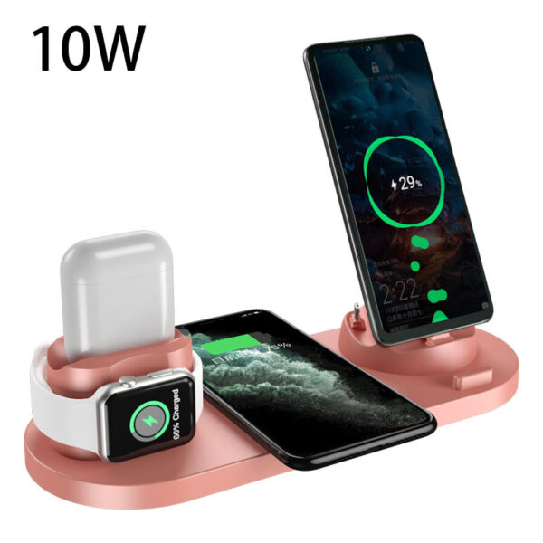 6-in-1 Fast Wireless Charging Dock Station for iPhone, Apple Watch & AirPods – Qi-Certified - Image 8