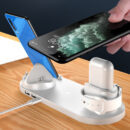 6-in-1 Fast Wireless Charging Dock Station for iPhone, Apple Watch & AirPods – Qi-Certified
