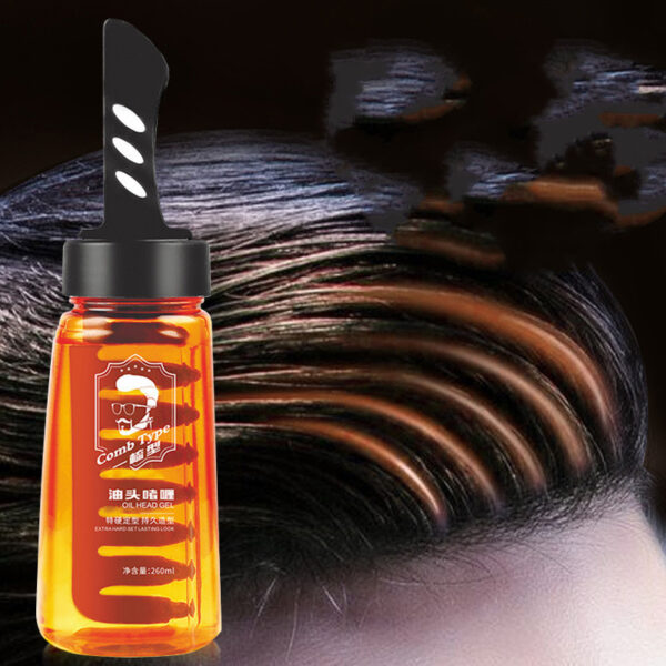 2-in-1 Hair Styling Gel with Built-in Comb - Image 4