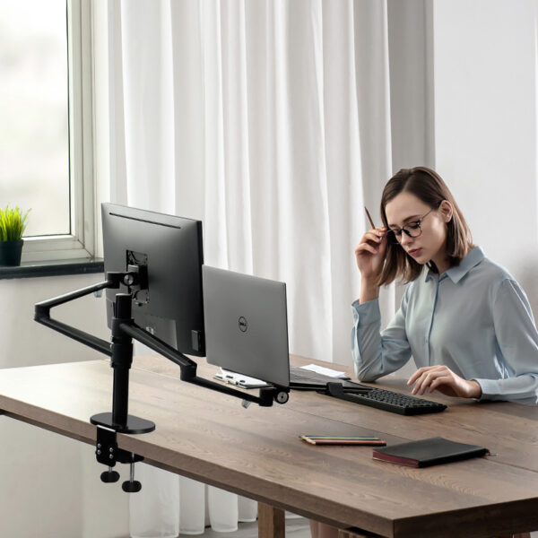 Monitor + Laptop Stand Desktop Adjustable - Image 2