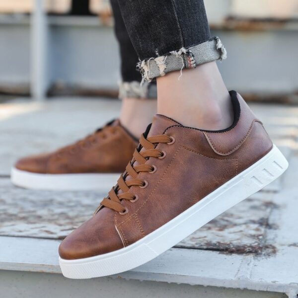 Lace-up Flat Shoes Men's Fashion Casual Shoes - Image 8