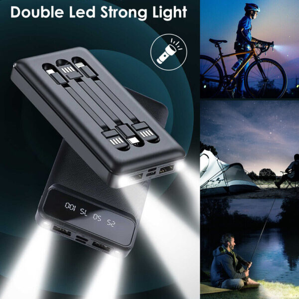 Power Bank 20000mAh USB-C Fast Charger Battery Pack Portable For Mobile Phone - Image 4