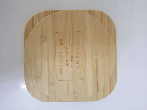Wooden Bamboo 5W Wireless Charger - Image 6