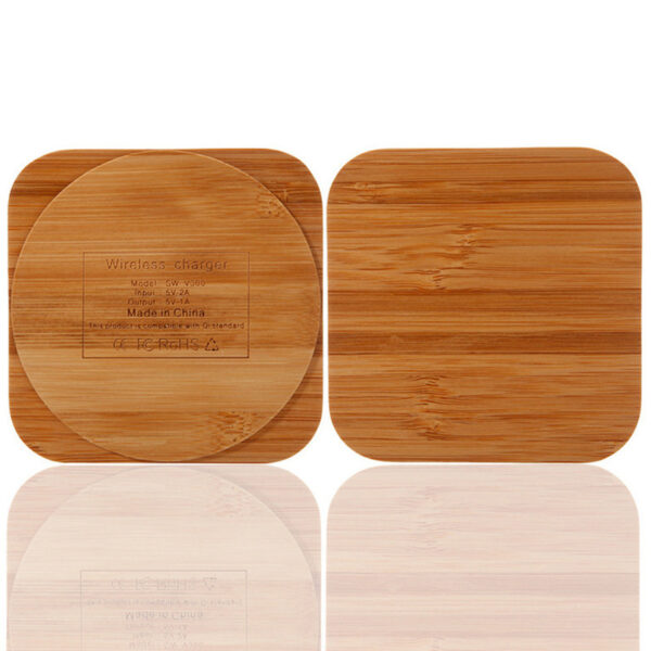 Wooden Bamboo 5W Wireless Charger - Image 4