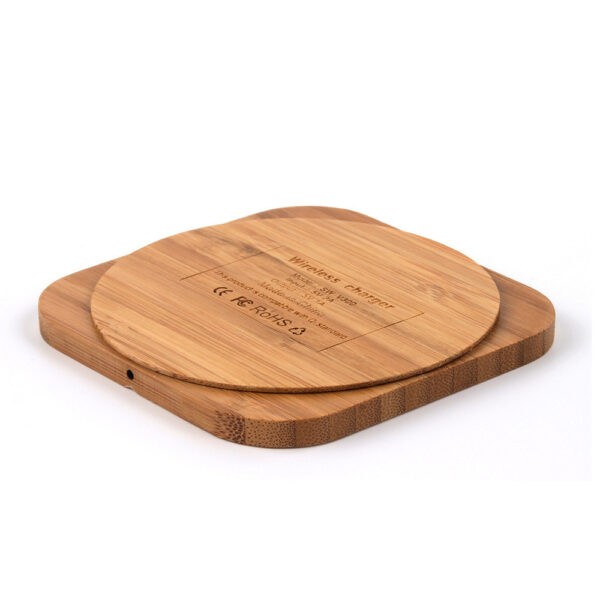Wooden Bamboo 5W Wireless Charger - Image 2