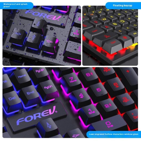 Wired Keyboard Luminous Desktop And Notebook Computer Accessories - Image 2