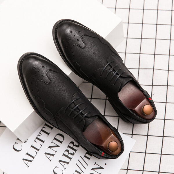 Men's Soft Leather Pointed Shoes - Image 3