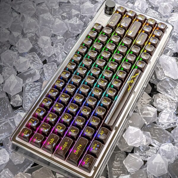 Attack Shark K75RGB Wireless Mechanical Bluetooth Transparent Gasket Hot Plug Keyboard - Image 4