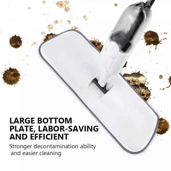 Spray Mop For Floor Cleaning 5 Reusable Microfibre Pads Water Bottle Tank UK - Image 10
