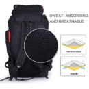 EVEME 80L Hiking Waterproof Travel Backpack