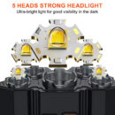 USB  LED Headlamp Rechargeable LED Lamp Headlight Head Torch Cable Light