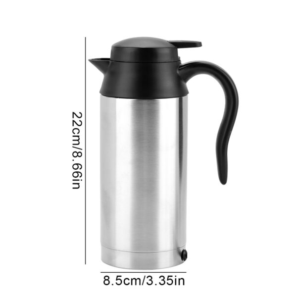 Portable 750ml 24V Travel Car Truck Kettle Water Heater Bottle For Tea Coffee Drinking - Image 8