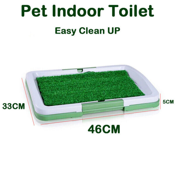 Pet Dog Toilet Mat Indoor Restroom Training Grass Potty Pad Loo Tray Large Puppy - Image 7
