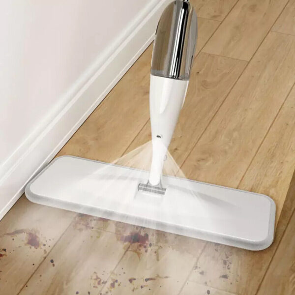 Spray Mop For Floor Cleaning 5 Reusable Microfibre Pads Water Bottle Tank UK - Image 6
