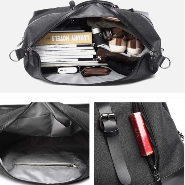 New Travel Luggage Bags High Capacity Bag Water Resistant Men Bag for Trip Black Casual Available Big Space Bag Travel - Image 4