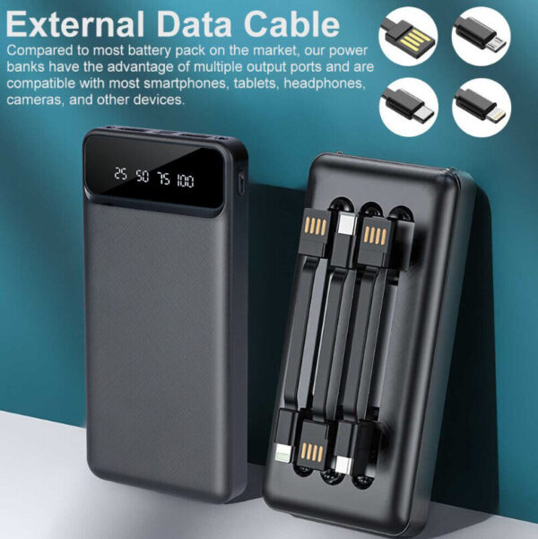 Power Bank 20000mAh USB-C Fast Charger Battery Pack Portable For Mobile Phone - Image 6