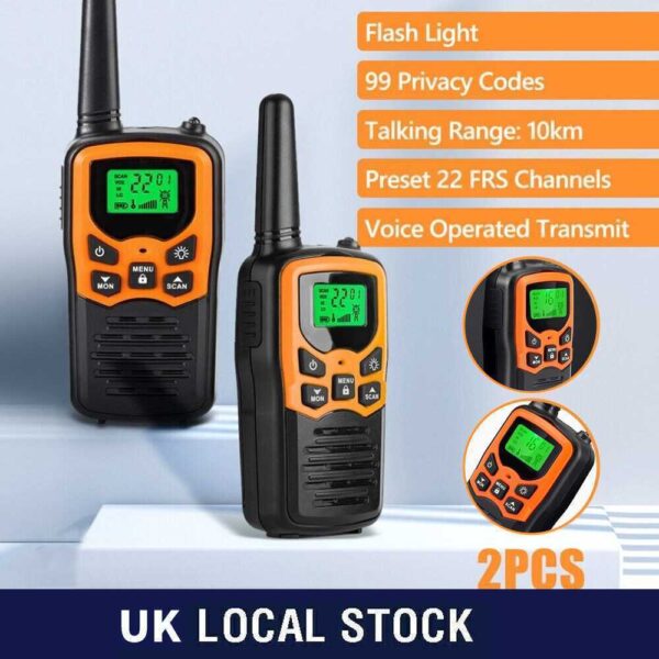 2Pcs Long Range Walkie Talkies - Image 10