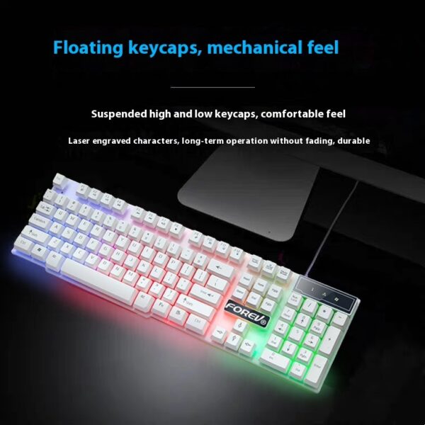 Wired Keyboard Luminous Desktop And Notebook Computer Accessories - Image 4