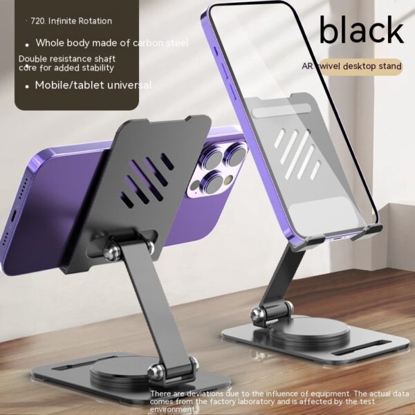 360 Degrees Rotate Metal Desk Mobile Phone Holder Stand For Phone Pad Adjustable Desktop Tablet Holderl Table Cell Phone Stand - Image 5