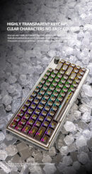Attack Shark K75RGB Wireless Mechanical Bluetooth Transparent Gasket Hot Plug Keyboard