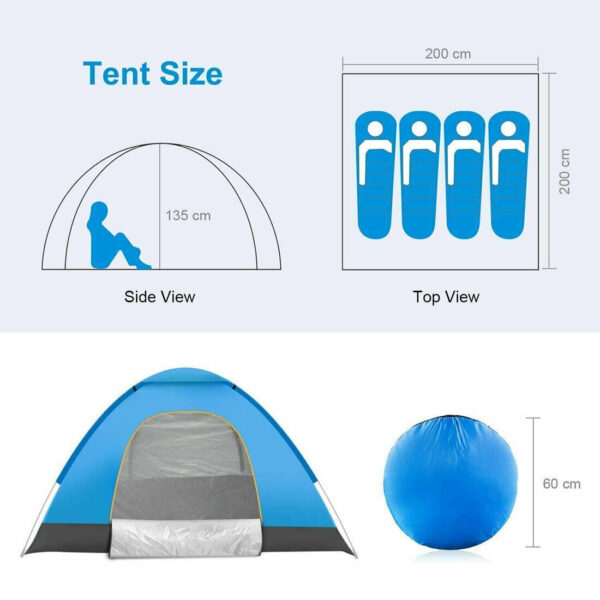 3-4 Person Automatic Camping Tent - Image 6
