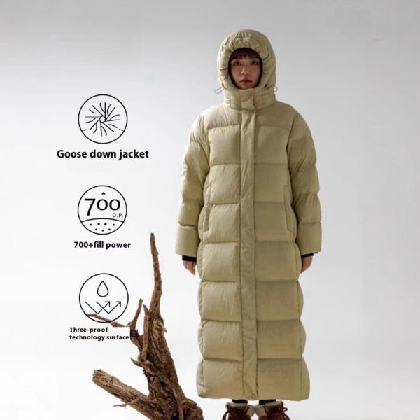 Down Jacket Goose Down Outdoor Thickened Ultra-long Coat - Image 5