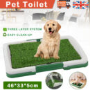 Pet Dog Toilet Mat Indoor Restroom Training Grass Potty Pad Loo Tray Large Puppy