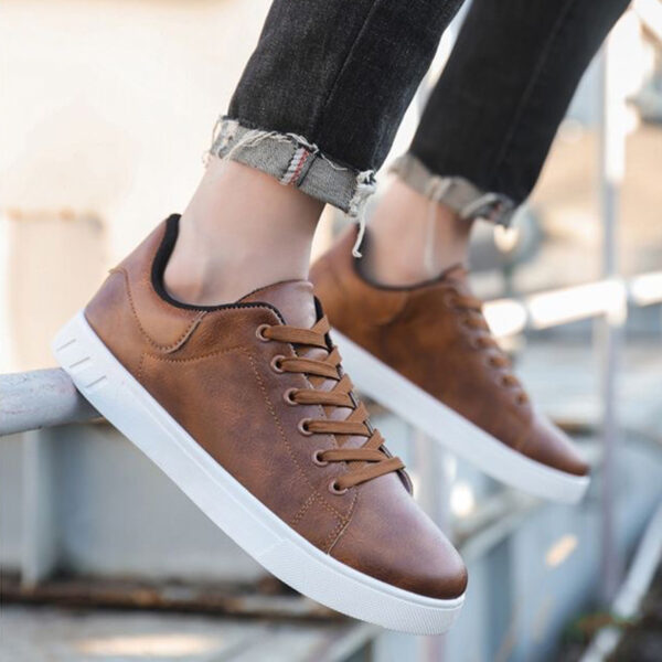 Lace-up Flat Shoes Men's Fashion Casual Shoes - Image 6
