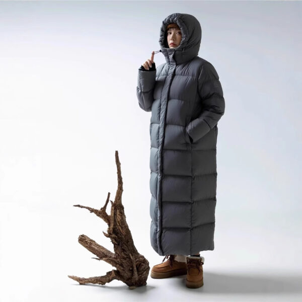Down Jacket Goose Down Outdoor Thickened Ultra-long Coat - Image 2